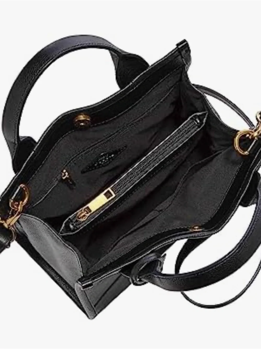 Fossil Kyler Satchel Black